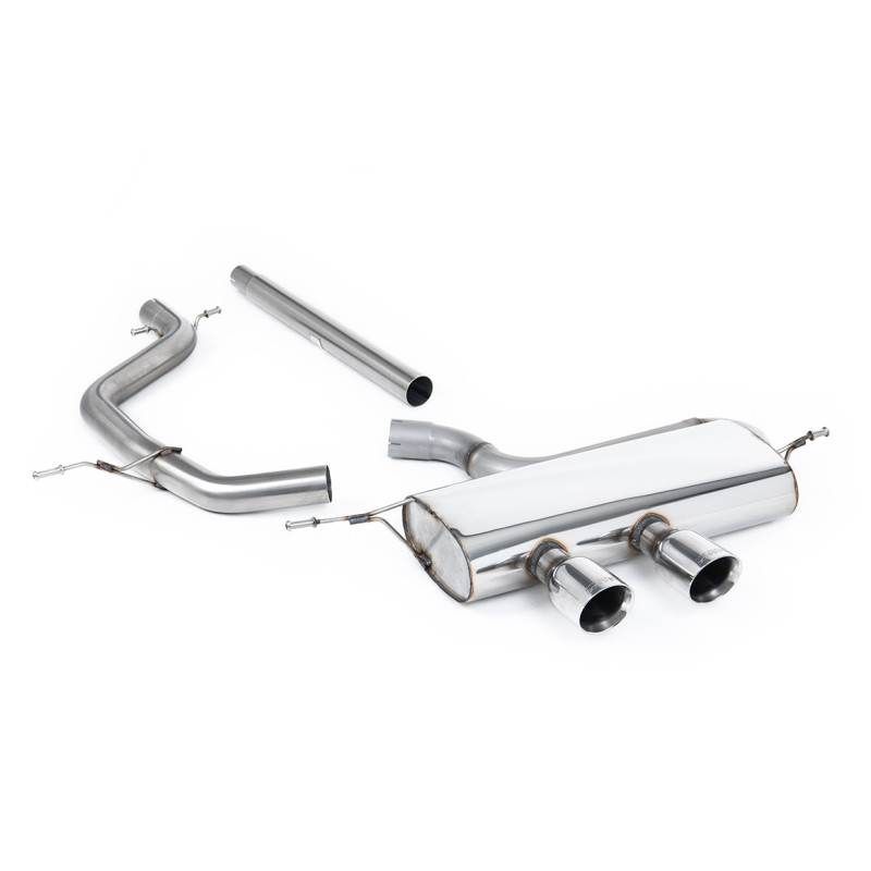 Escape catback Milltek Volkswagen Golf Mk5 2.0 TDI 140CV 2004-2009 - sin resonador - salidas Dual GT100 pulidas
