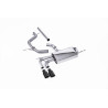 Cat-Back-Anlage Milltek Volkswagen Golf Mk5 2.0 TDI 140 PS 2004-2009 - ohne Resonator - Endrohre Twin GT80 Cerakote Schwarz