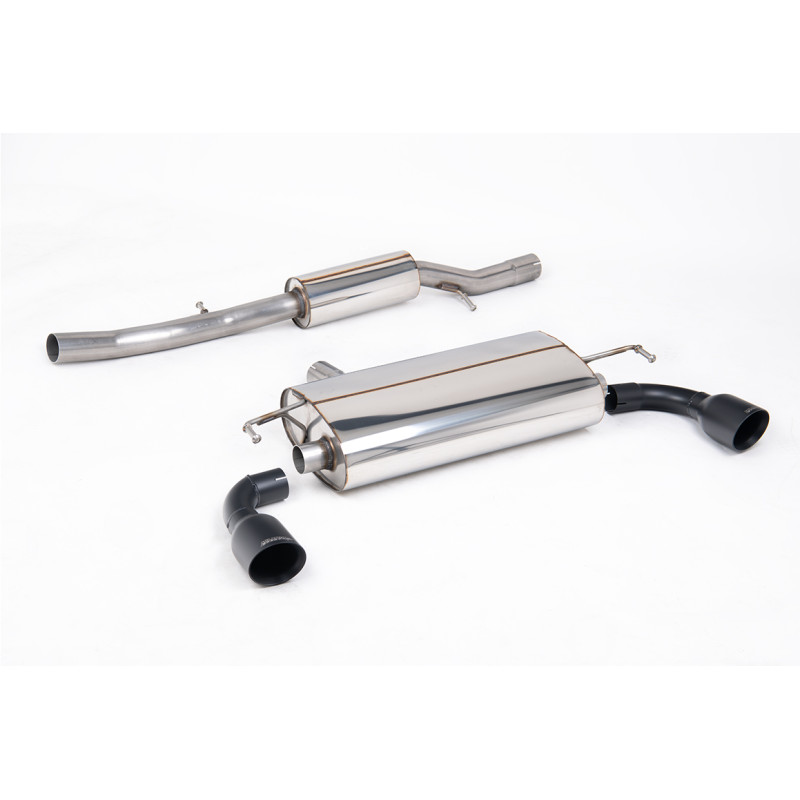 Escape cat-back Milltek Volkswagen Golf Mk4 R32 2002-2005 - Con silenciador primario y silenciador trasero - salida Dual GT100 C