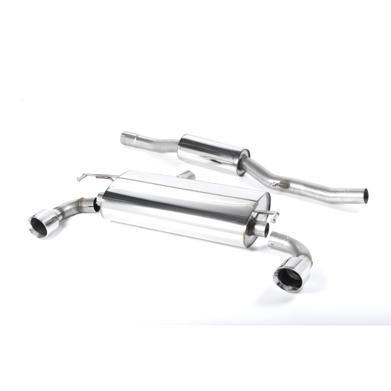 Catback Milltek Volkswagen Golf Mk4 R32 3.2 V6 2002-2005 - Avec silencieux primaire et silencieux AR - sortie Dual GT100 Polies