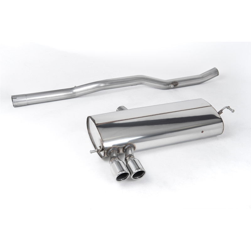 Scarico cat-back Milltek Volkswagen Golf Mk4 V6 2000-2004 - non risonato - terminali Twin GT76 lucidati
