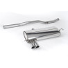 Cat-back Milltek Volkswagen Golf Mk4 V6 2000-2004, non-resonated, Twin GT76 Polished Tips