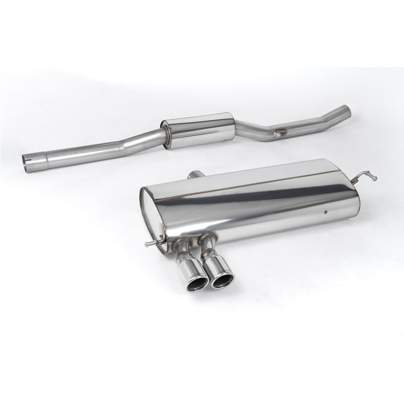 Catback Milltek Volkswagen Golf Mk4 V6 2000-2004 - résonné - sorties Twin GT76 Polies