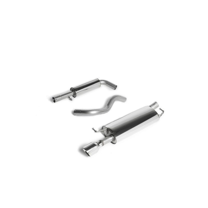 Escape cat-back Milltek Volkswagen Golf Mk4 2002-2004 - Con silenciador primario y silenciador trasero - salida GT100 pulida