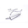 Ligne après downpipe Milltek Volkswagen Golf Mk1 GTI 1976-1983 - non résonné et avec silencieux AR - sortie Simple Polies