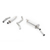 Línea tras colector Milltek Volkswagen Golf Mk1 - resonada - Salida Simple Pulida - Montaje en colector "aftermarket"
