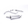 Línea tras downpipe Milltek Volkswagen Golf Mk1 GTI 1.6 - 1.8 1976-1983 - resonada y con silenciador TR - salida simple pulida