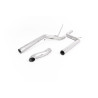 DPF-Back Milltek Volkswagen Caddy 2.0 TDI 2003-2020 - No primary muffler and rear muffler bypass - Discrete tips
