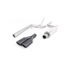 FAP Back Milltek Volkswagen Caddy 2003-2020 - Avec silencieux primaire et bypass silencieux AR - sorties Twin Ovales Noir