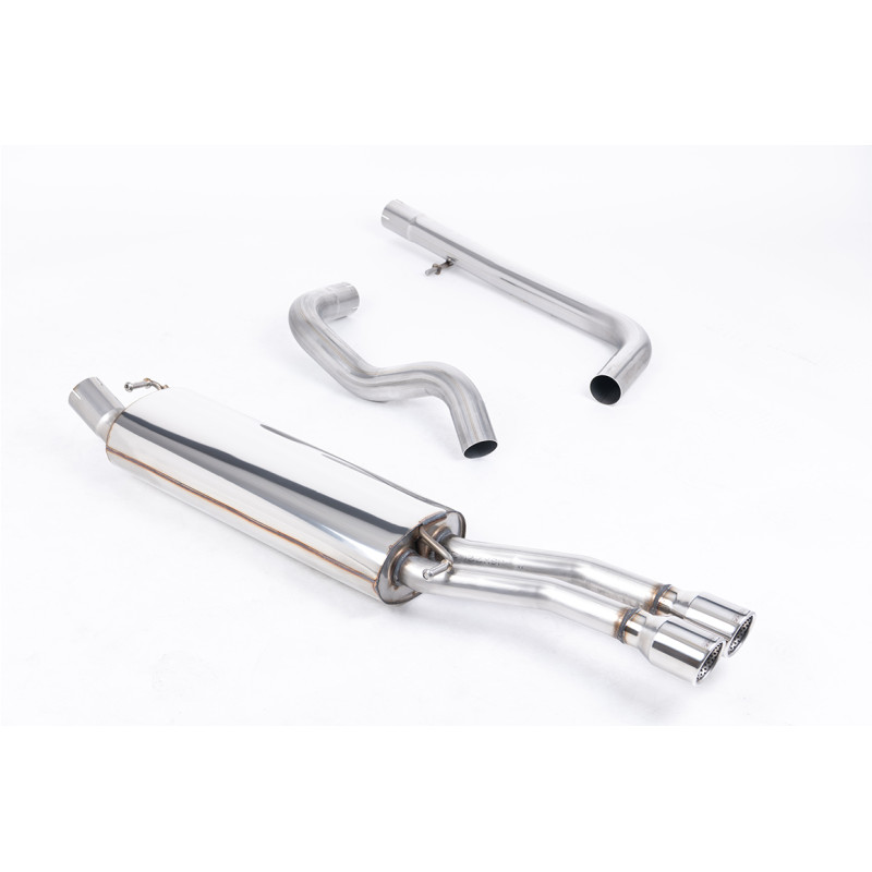Escape cat-back Milltek Volkswagen Bora 1.8T/1.9 TDI 130-150 CV 2000-2005 - Sin silenciador primario - salidas Twin Jet-76 Pulid