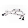 Cat-back Milltek Volkswagen Beetle 2.0 TSI 200 CV 2011-2015 - resonado y bypass de silenciador trasero - salidas Dual GT100 negr