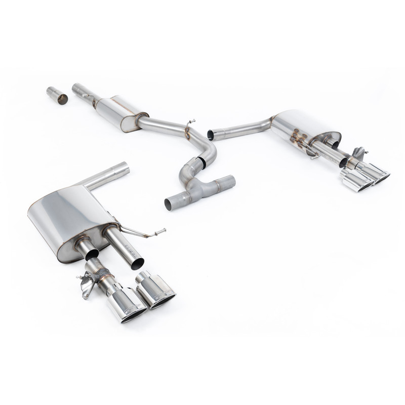 Scarico DPF-back Milltek Volkswagen Arteon R 2022-2024 - Con silenziatore primario e silenziatore posteriore - Terminali quad ov