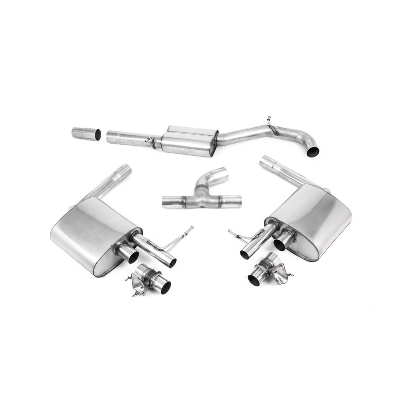 Cat-back Road+ Milltek Volkswagen Arteon 2.0 TSI 280 hp 2017-2024 - With Road primary muffler - OEM tips