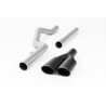 Escape cat-back Milltek Volkswagen Amarok MK1 3.0 V6 TDI 204-224ch 2017-2020 - sin resonador - salidas Twin Ovales Negro