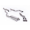 Catback Milltek Toyota Tacoma 2.4 Turbo Hybrid 2024-2025 - sin silenciador primario, resonante - colas Dual GT100 titanio