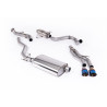 Catback Milltek Toyota Tacoma 2.4 Turbo Hybrid 2024-2025 - mit Vorschalldämpfer, resonatorisch - Endrohre Dual GT100 Titan blau 