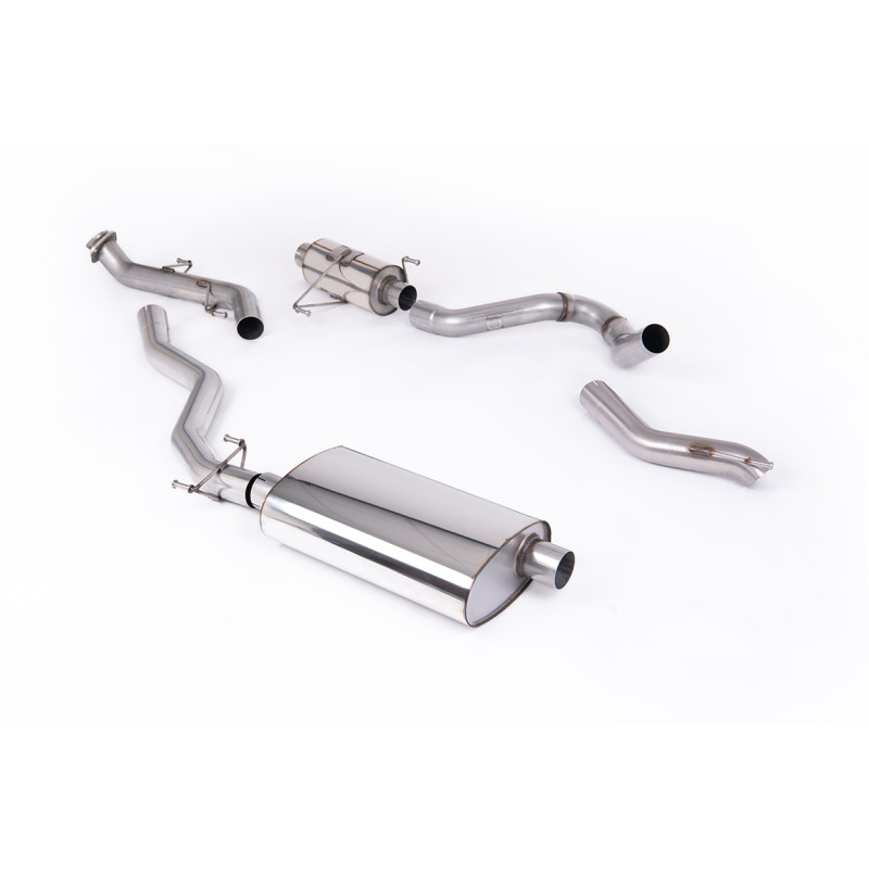 Milltek Toyota Tacoma 2.4 Turbo Hybrid 2024-2025 Cat-Back Exhaust, Primary Muffler, Resonated, High Clearance Tips