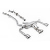 Scarico cat-back primario Milltek Toyota Corolla GR 2023-2025 - non risonante + bypass catalizzatore secondario - terminali Quad