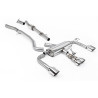 Cat-Back Primär Milltek Toyota Corolla GR 2023-2025, nicht resoniert + Sekundärkat-Bypass, Quad-Endrohre GT115 + 100 poliert