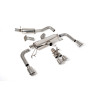 Scarico cat-back secondario Milltek Toyota Corolla GR 1.6T 2023-2025 - risonato - terminali Quad GT115 + 100 lucidati