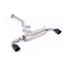 FAP Back Milltek Toyota Yaris GR 1.6T 280 CV 2024-2025 con FAP - senza risonatore - terminali Dual GT115 Cerakote Nero
