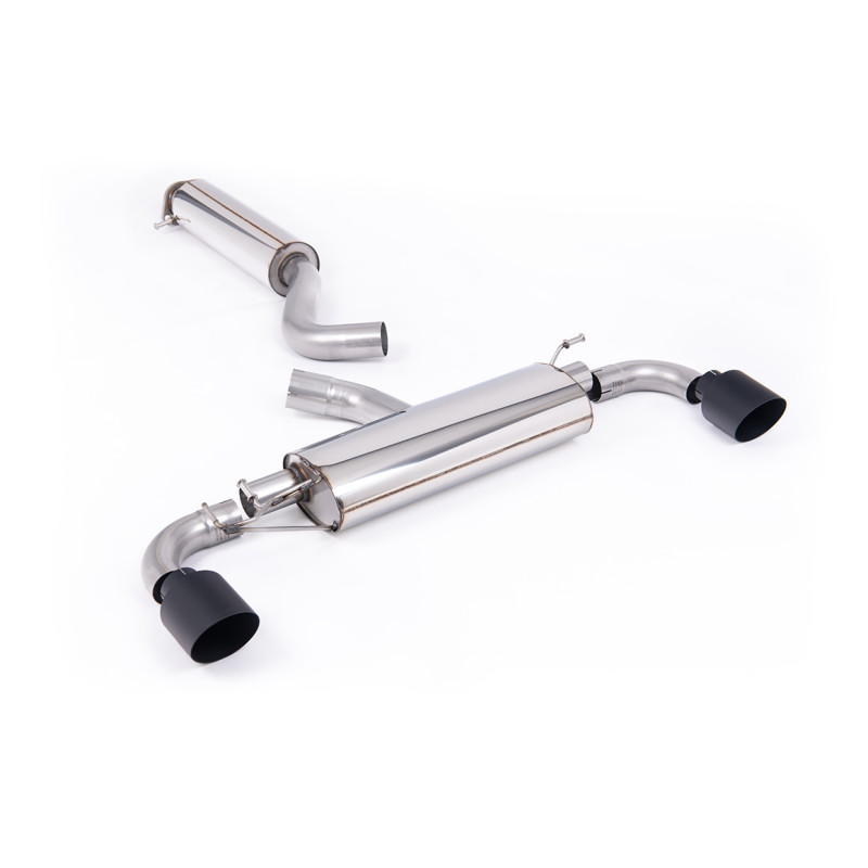 FAP Back Milltek Toyota Yaris GR 1.6T 280ch 2024-2025 avec FAP - Homologué ECE - résonné - sorties Dual GT115 Cerakote Noir