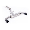 DPF Back Milltek Toyota Yaris GR 1.6T 280hp 2024-2025 with DPF - ECE Homologated - resonated - Dual GT115 Cerakote Black Tips