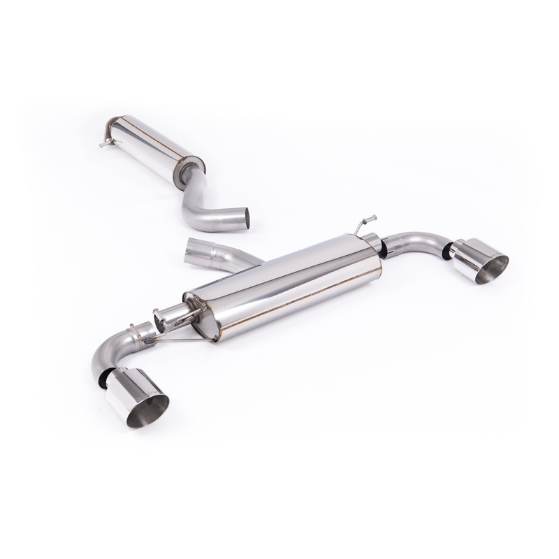 DPF Back Milltek Toyota Yaris GR 1.6T 280hp 2024-2025 with DPF - ECE Homologated - resonated - Dual GT115 Polished Tips