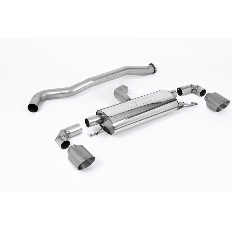 FAP Back Milltek Toyota Yaris GR 1.6T 261ch 2020-2024 avec FAP - non résonné - sorties Dual GT115 Titane