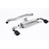 FAP Back Milltek Toyota Yaris GR 1.6T 261CV 2020-2024 con FAP - non risonato - uscite Dual GT115 Nero Cerakote