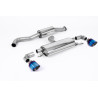 DPF Back Milltek Toyota Yaris GR 1.6T 261hp 2020-2024 with DPF - ECE Homologated - Resonated - Dual GT115 Outlets, Blued Titaniu