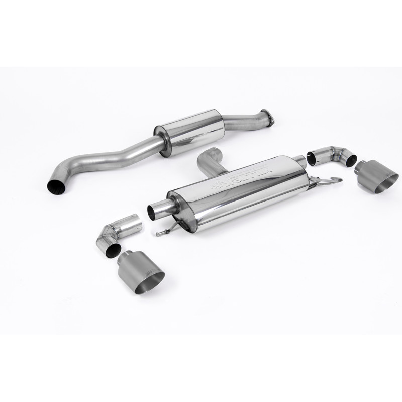 FAP Back Milltek Toyota Yaris GR 1.6T 261 CV 2020-2024 con FAP - Homologado ECE - resonado - salidas Dual GT115 Titanio