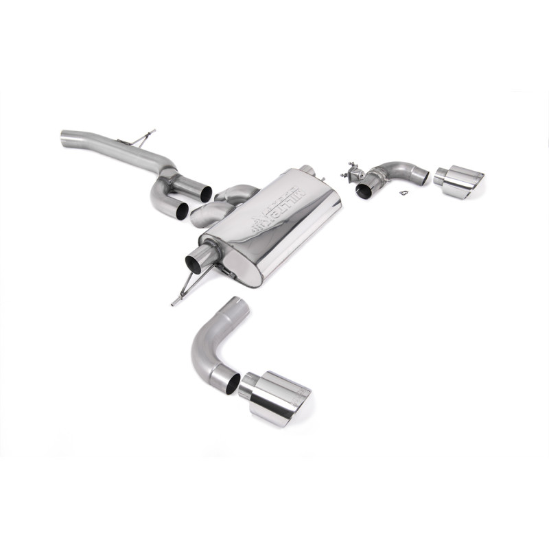 FAP Back Milltek Toyota Supra A90 2.0 Turbo B48 2021-2025 - Homologué ECE - non résonné - sorties Dual GT115 Polies