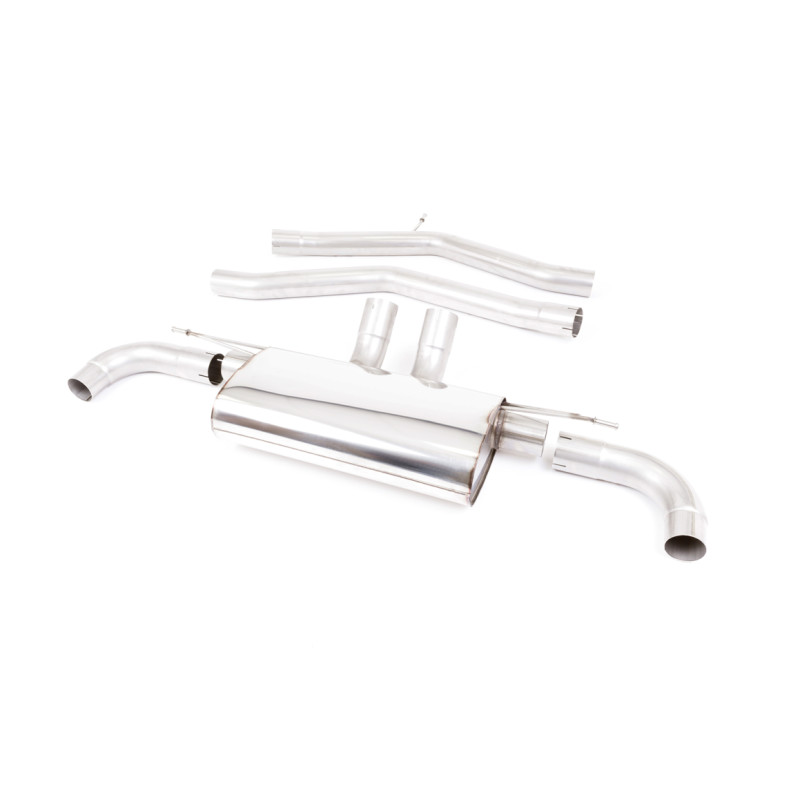 FAP Back Race Milltek Toyota Supra A90 2019-2025 - non résonné - sorties Dual GT115 Titane - Race, sans valves
