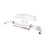 DPF-Back Race Milltek Toyota Supra A90 2019-2025 - non-resonated - Dual GT115 Blued Titanium Outlets - Race, with valves