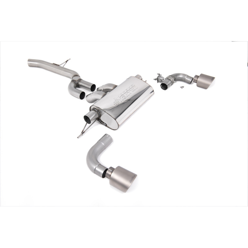 FAP Back Milltek Toyota Supra A90 2.0 Turbo B48 2021-2025 - Homologué ECE - non résonné - sorties Dual GT115 Titane
