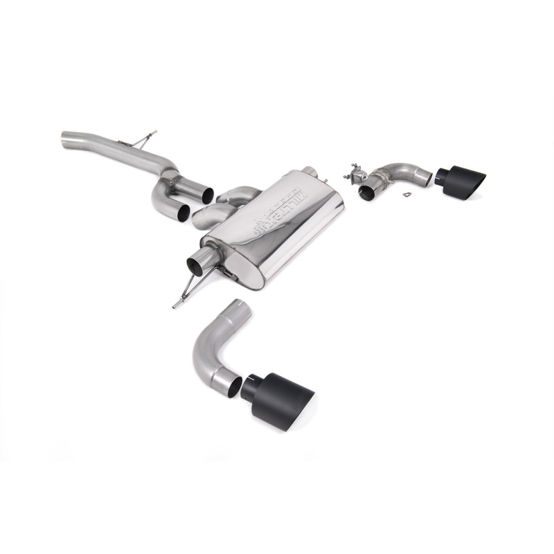 FAP Back Milltek Toyota Supra A90 2.0 Turbo B48 2021-2025 - Homologué ECE - non résonné - sorties Dual GT115 Cerakote Noir