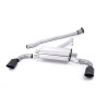 Milltek Cat-Back Toyota GR86 2.4 231hp 2022-2025 - Post-Cat - non-resonated - Dual GT115 Black tips