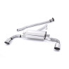 Catback Milltek Toyota GR86 2.4 231CV 2022-2025 - Dopo catalizzatore secondario - non risonato - terminali Dual GT115 Lucidati