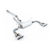 Cat-back Milltek Toyota GR86 2.4 2022-2025 - Omologato ECE - Dopo il catalizzatore secondario - a risonanza - terminali Quad GT1