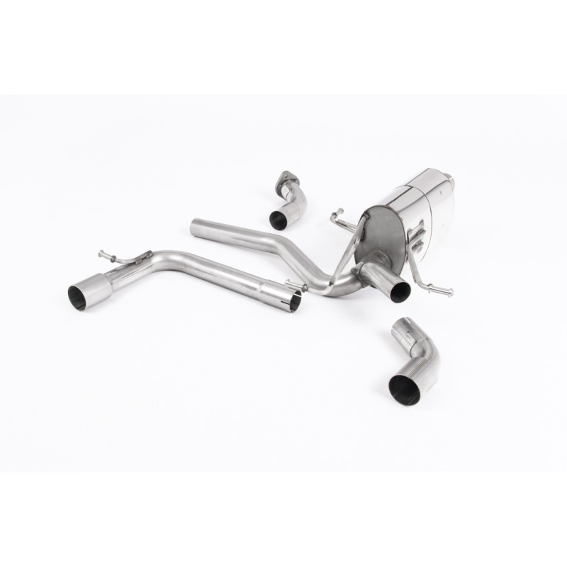 Axle-back SSXSZ5 Milltek Suzuki Swift Sport - Homologué ECE - Après partie primaire origine - sorties Dual GT115 Cerakote Noir