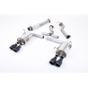 Scarico cat-back Milltek Subaru WRX STI 2.5T 300 CV 2014-2021 - Con silenziatore primario - terminali Quad GT100 Cerakote nero