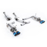 Cat-Back-Anlage Milltek Subaru WRX STI 2.5T 300 PS 2014-2021 - ECE-zugelassen - mit Vorschalldämpfer - Quad-Endrohre GT100 blau 