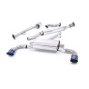 Cat-Back Milltek Subaru BRZ / Toyota GT86 - After Primary Catalyst - Resonated - Dual GT115 Blued Titanium Tips