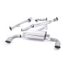 Catback Milltek Subaru BRZ 2012-2021 / Toyota GT86 2012-2021 - Après catalysation primaire - résonné - sorties Dual GT115 Titane