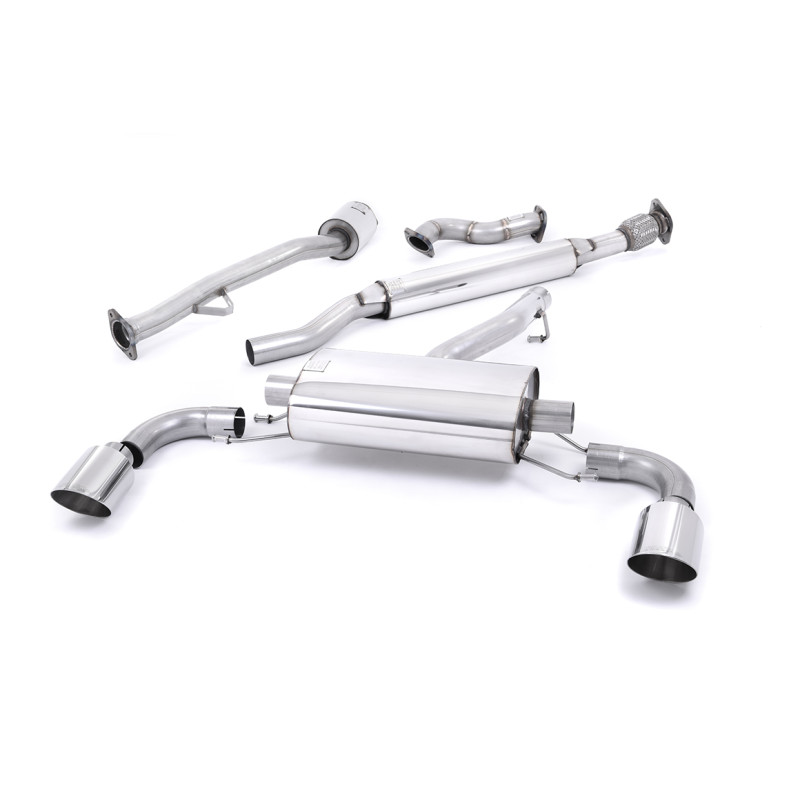 Catback Milltek Subaru BRZ 2012-2021 / Toyota GT86 2012-2021 - Después del catalizador primario - resonado - salidas Dual GT115 
