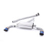 Cat-Back Milltek Subaru BRZ / Toyota GT86 - After Secondary Catalyst - Non-Resonated - Dual GT115 Blued Titanium