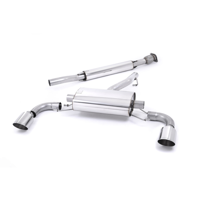 Catback Milltek Subaru BRZ / Toyota GT86 - Homologado ECE - Tras catalizador secundario - resonado - salidas Dual GT115 Pulidas