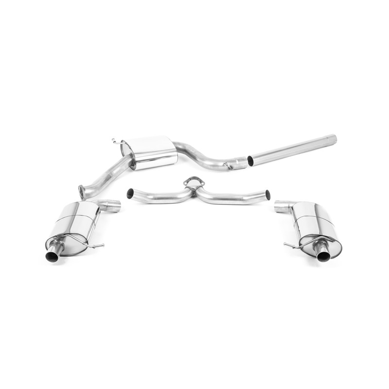 FAP Back Milltek Skoda Octavia NX vRS - Homologué ECE - Sans silencieux primaire - résonné et avec silencieux AR - sorties OEM
