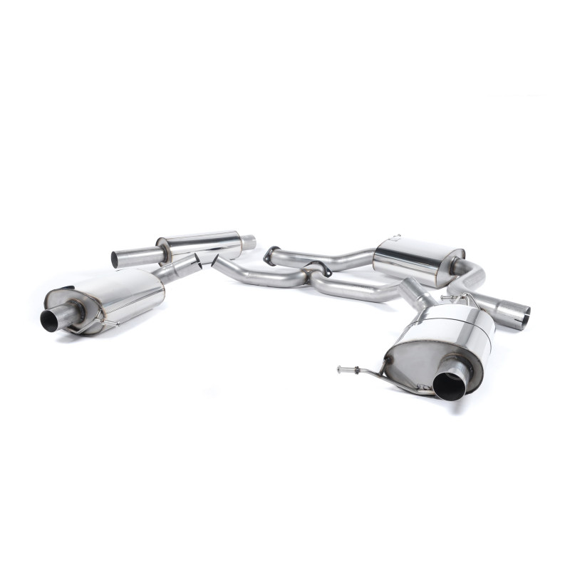 Escape catback Milltek Skoda Octavia 5E vRS, Octavia NX vRS - ECE - con primario - resonado + silenciador trasero - colas OEM